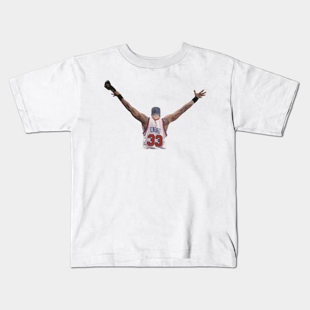 Patrick Ewing of the New York Knicks Kids T-Shirt by ActualFactual